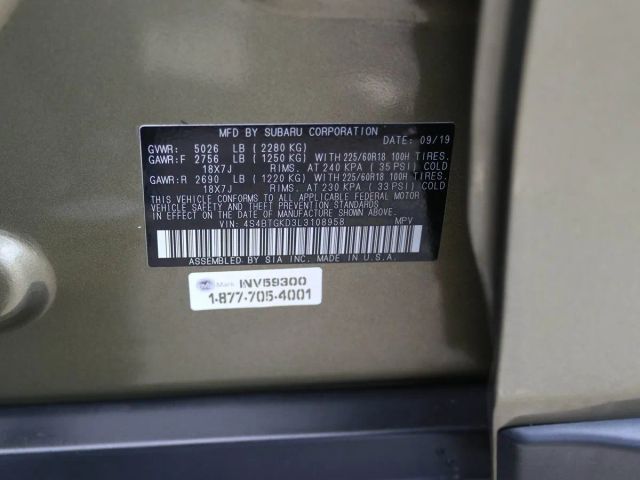 2020 SUBARU OUTBACK ONYX EDITION XT WAGON 4D