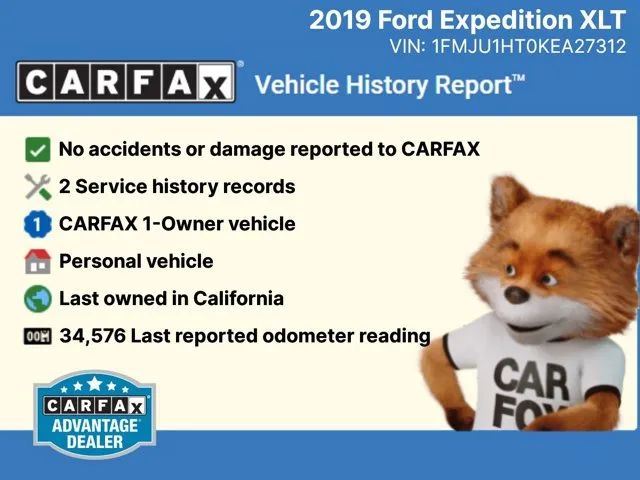 2019 FORD EXPEDITION XLT SPORT UTILITY 4D
