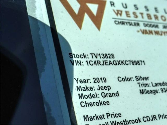 2019 JEEP GRAND CHEROKEE LAREDO SPORT UTILITY 4D