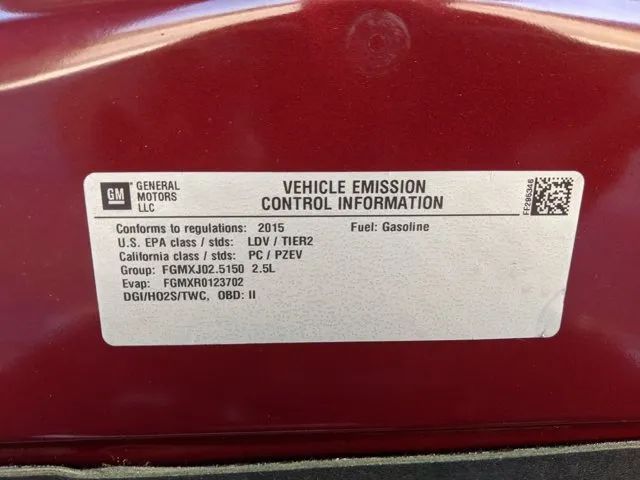 2015 CHEVROLET MALIBU LT SEDAN 4D