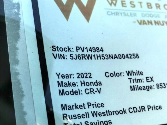 2022 HONDA CR-V EX SPORT UTILITY 4D