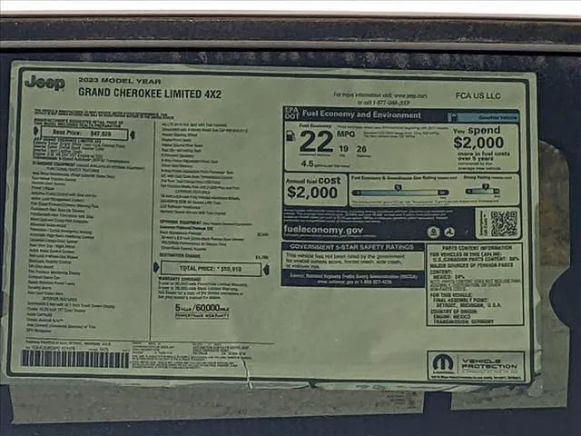 2023 JEEP GRAND CHEROKEE LIMITED SPORT UTILITY 4D