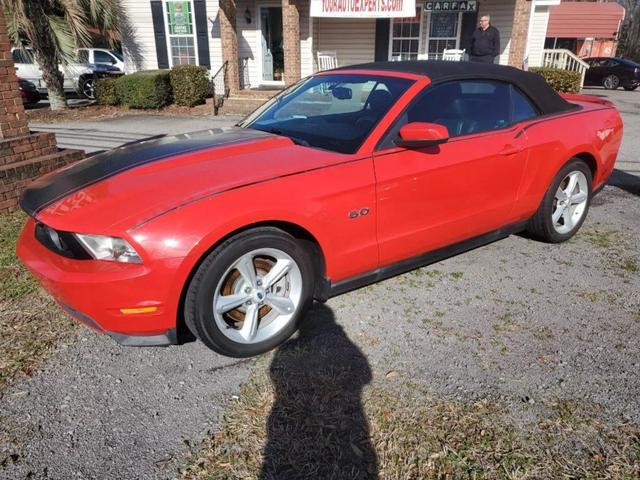 2011 FORD MUSTANG CONVERTIBLE V8, 5.0 LITER GT PREMIUM CONVERTIBLE 2D at Automotive Experts in West Columbia, SC  33.97881747205648, -81.11878200237658