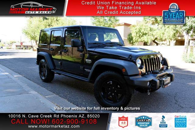 USED JEEP WRANGLER 2012 for sale in Phoenix, AZ | Motor Market Auto Sales