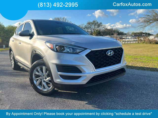2020 HYUNDAI TUCSON SUV 4-CYL, 2.0 LITER SE SPORT UTILITY 4D at Carfox Auto Sales in Tampa, FL. 28.071273613212345, -82.44776520995791