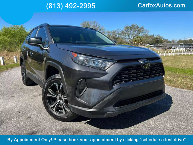2019 TOYOTA RAV4 SUV 4-CYL, 2.5 LITER LE SPORT UTILITY 4D at Carfox Auto Sales in Tampa, FL. 28.071273613212345, -82.44776520995791