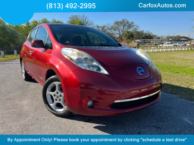 2014 NISSAN LEAF HATCHBACK AC ELECTRIC MOTOR SV HATCHBACK 4D at Carfox Auto Sales in Tampa, FL. 28.071273613212345, -82.44776520995791