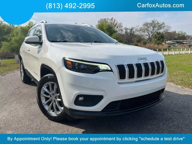 2019 JEEP CHEROKEE SUV V6, 3.2 LITER LATITUDE SPORT UTILITY 4D at Carfox Auto Sales in Tampa, FL. 28.071273613212345, -82.44776520995791