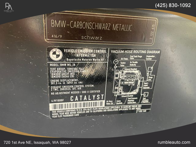 2001 Bmw M5 Sedan 4d - Image 78