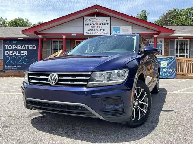 2021 VOLKSWAGEN TIGUAN SUV BLUE AUTOMATIC - Peach State Motors