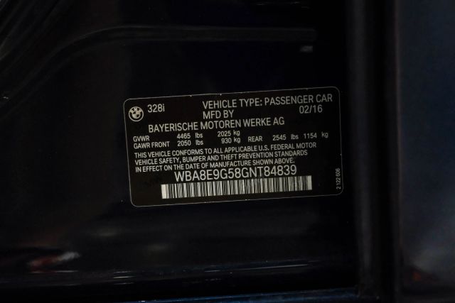 2016 Bmw 3 Series 328i Sedan 4d - Image 50