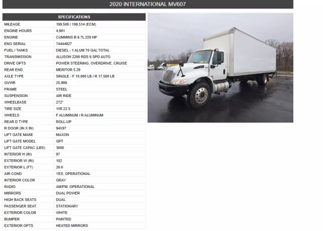 2020 International Mv607 - Image 44