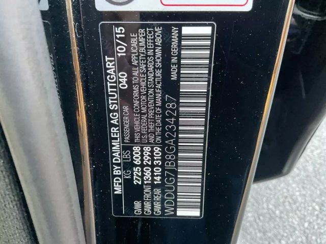2016 MERCEDES-BENZ S-CLASS SEDAN BLACK AUTOMATIC - Peach State Motors