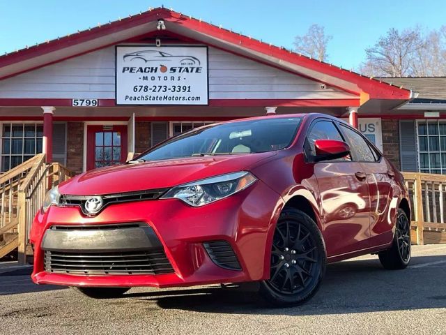 2015 TOYOTA COROLLA SEDAN RED AUTOMATIC - Peach State Motors