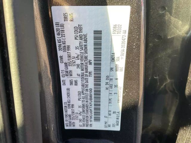 2015 FORD ESCAPE SUV GREY AUTOMATIC - Peach State Motors