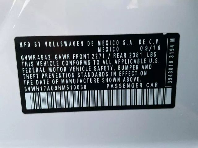 2017 VOLKSWAGEN GOLF ALLTRACK WAGON WHITE AUTOMATIC - Peach State Motors
