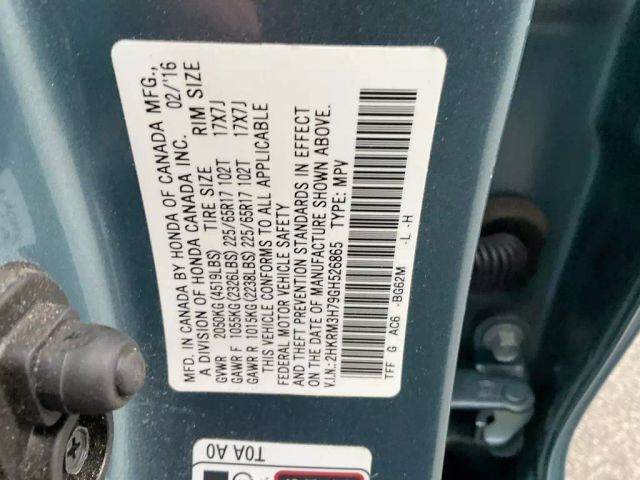 2016 HONDA CR-V SUV TEAL AUTOMATIC - Peach State Motors