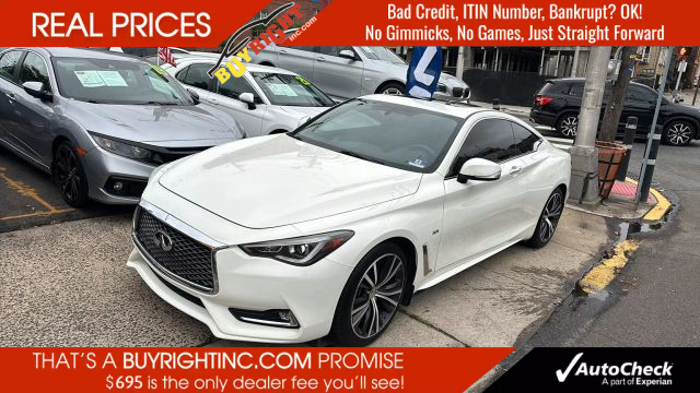 2018 INFINITI Q60 COUPE V6, TWIN TURBO, 3.0 LITER 3.0T LUXE COUPE 2D