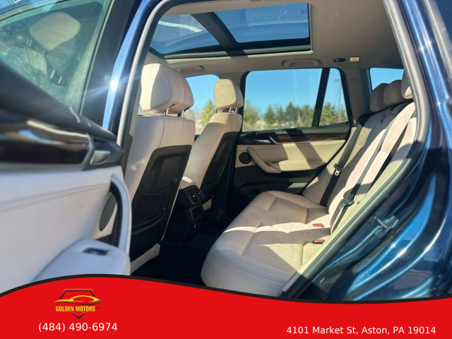 2017 BMW X3 SUV 4-CYL, TURBO, 2.0 LITER XDRIVE28I SPORT UTILITY 4D