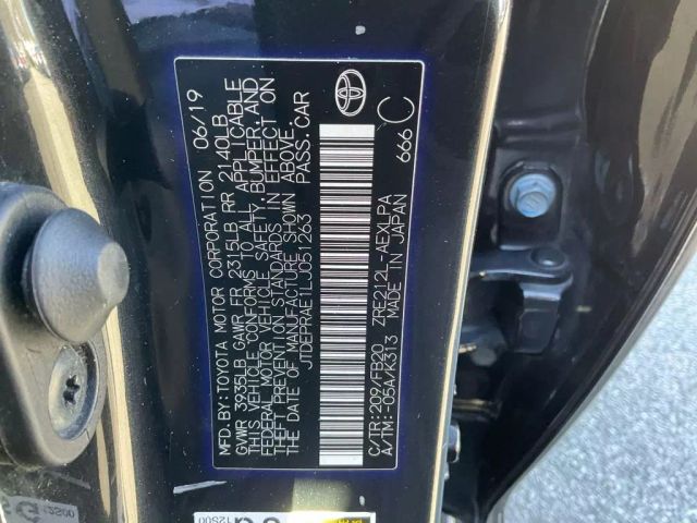 2020 TOYOTA COROLLA SEDAN BLACK AUTOMATIC - Peach State Motors
