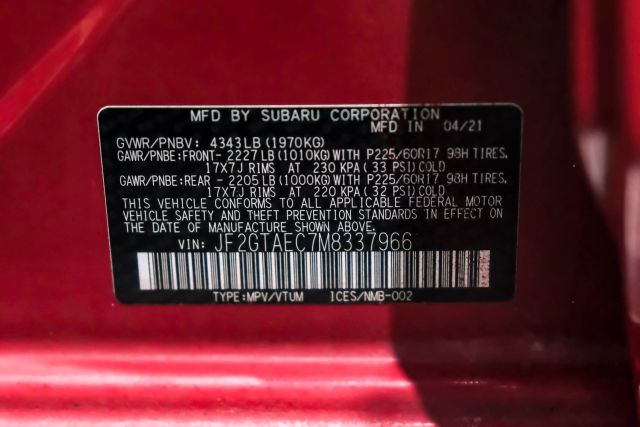 2021 Subaru Crosstrek Premium Sport Utility 4d - Image 51