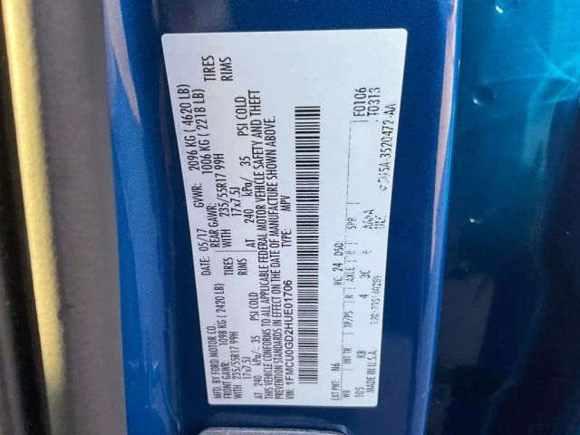 2017 FORD ESCAPE SUV BLUE AUTOMATIC - Peach State Motors