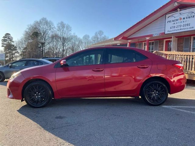 2015 TOYOTA COROLLA SEDAN RED AUTOMATIC - Peach State Motors
