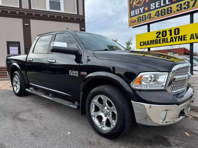 Used 2017 RAM Ram 1500 Pickup Laramie with VIN 1C6RR7NT5HS554361 for sale in Richmond, VA