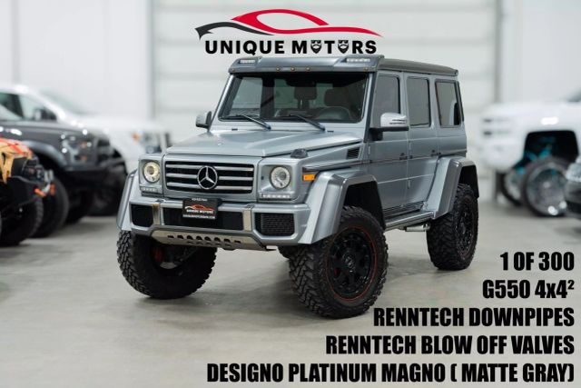 2017 MERCEDES-BENZ G-CLASS SUV V8, TWIN TURBO, 4.0 LITER G 550 4X4 SQUARED SPORT UTILITY 4D
