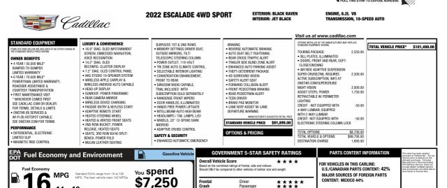 2022 Cadillac Escalade - Image 2
