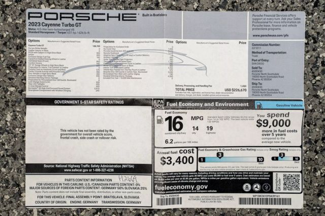 2023 Porsche Cayenne Coupe Turbo Gt Sport Utility 4d - - Image 22