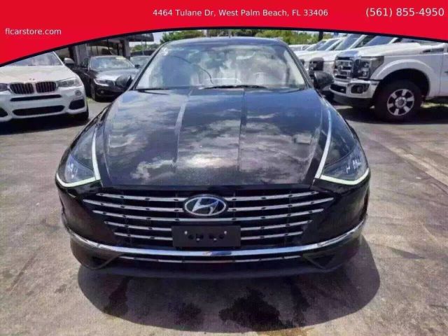 Used 2021 Hyundai Sonata Hybrid Blue with VIN KMHL24JJ9MA021771 for sale in West Palm Beach, FL