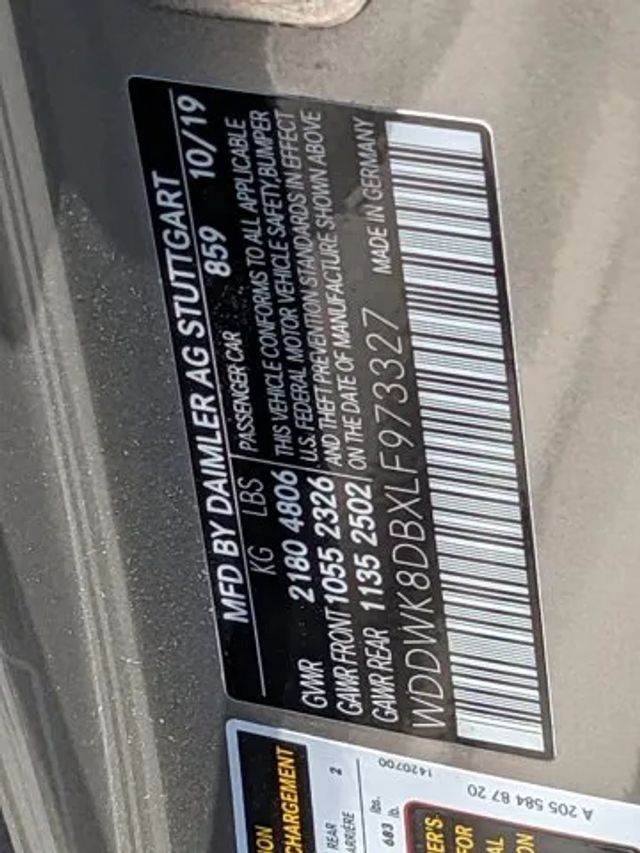 2020 MERCEDES-BENZ C-CLASS C 300 CABRIOLET 2D