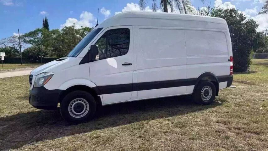 Used 2017 Mercedes-Benz Sprinter WORKER Cargo Van Base with VIN WD3PE7CD9HP575167 for sale in West Palm Beach, FL