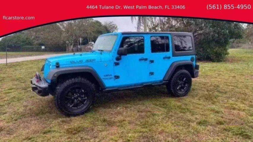 Used 2018 Jeep Wrangler JK Unlimited Sport S with VIN 1C4BJWDG9JL858681 for sale in West Palm Beach, FL